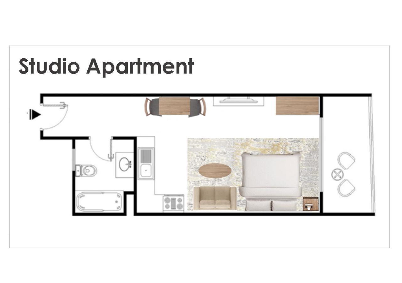 Full Sea View With Balcony - Studio Apartment - 10 Min To Jbr - Dubai Exterior photo